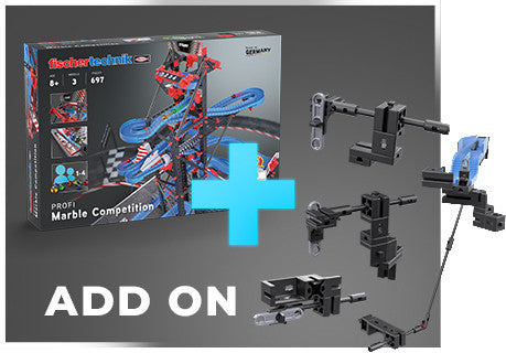 Kit STEM Completare pentru Cursa cu bile metalice - Intrecerea, Fischertechnik