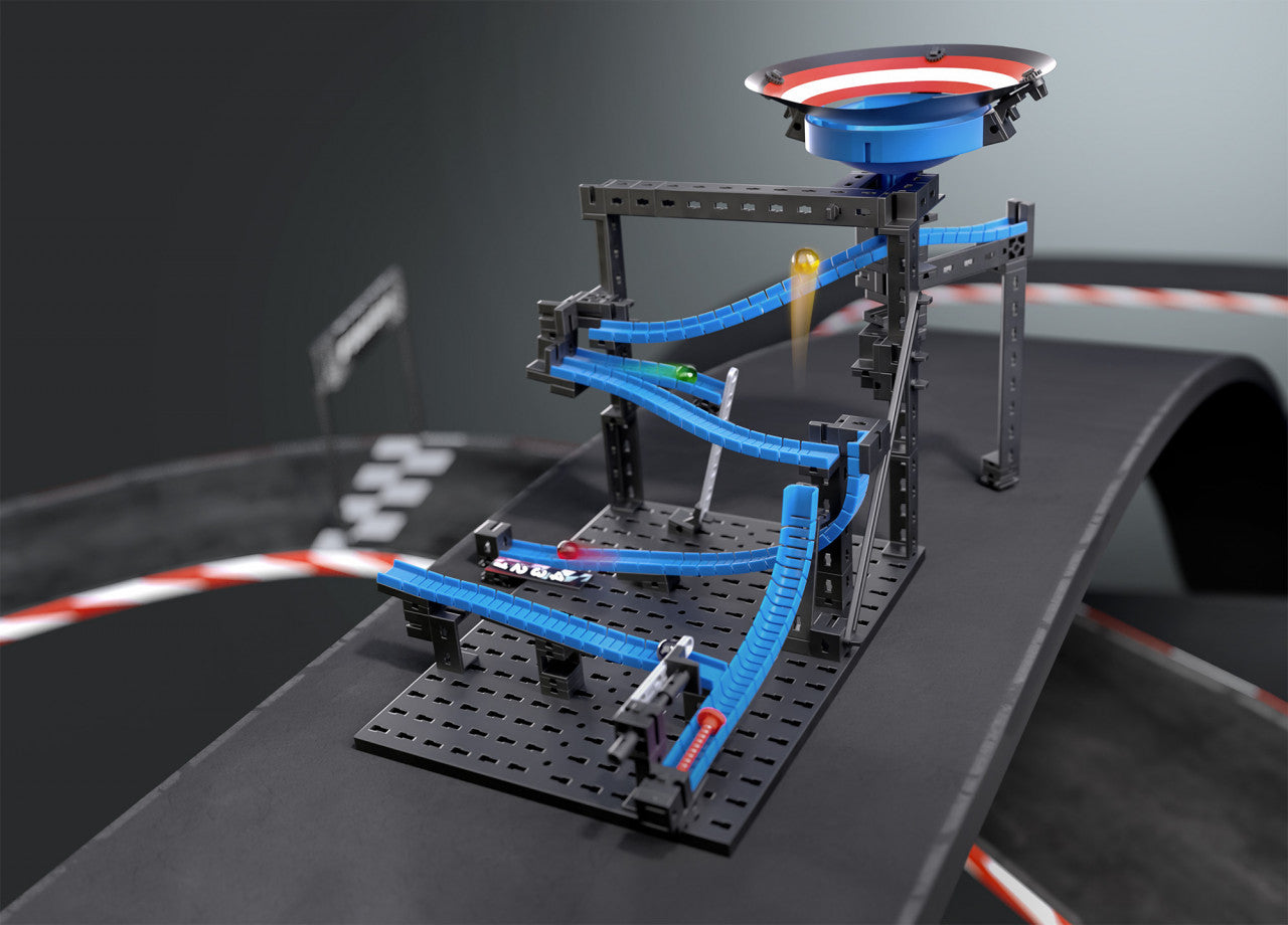 Kit STEM Cursa cu bile metalice - Booster, Fischertechnik