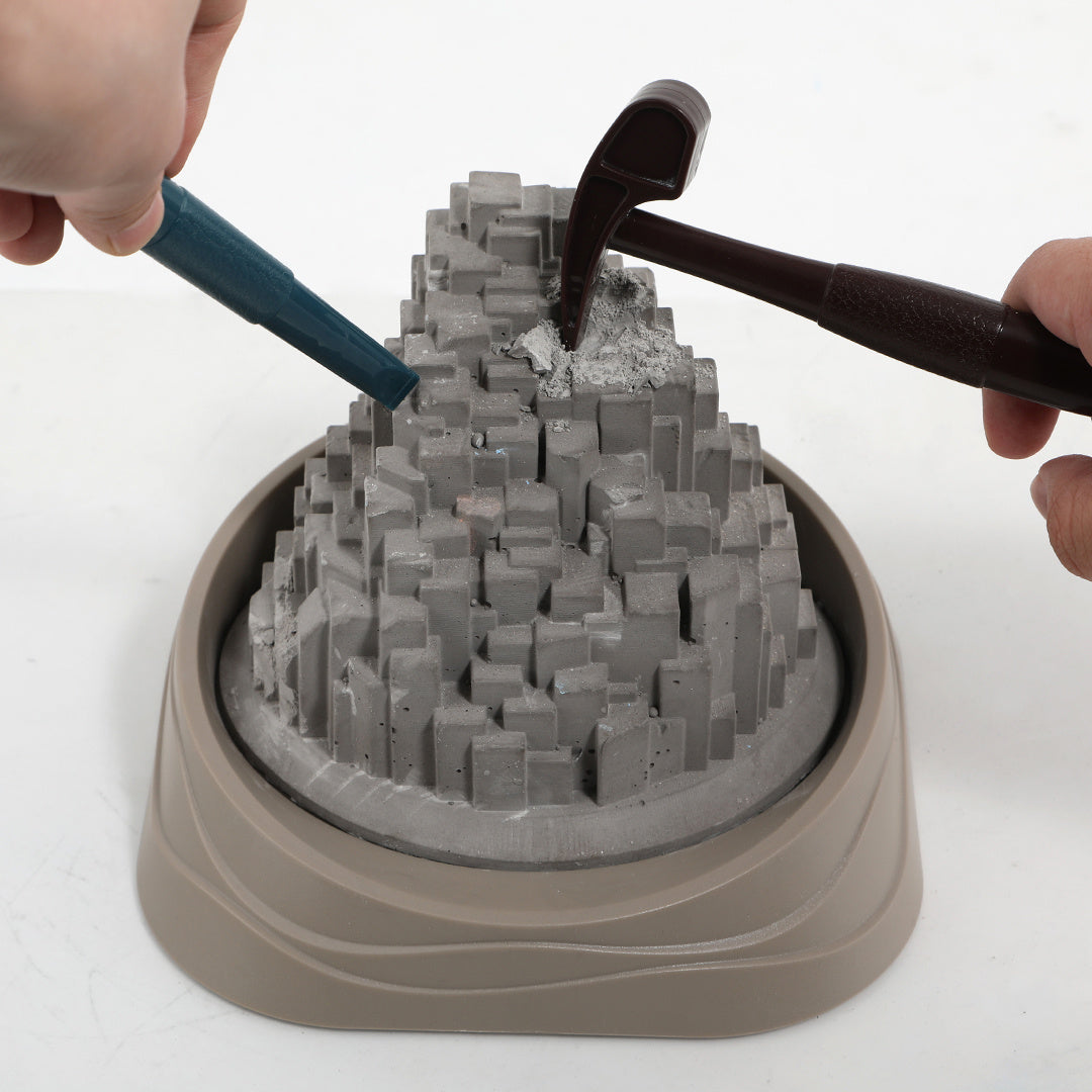 Kit STEM de excavare pietre prețioase "Giants Causeway" din Irlanda de Nord, TopBright