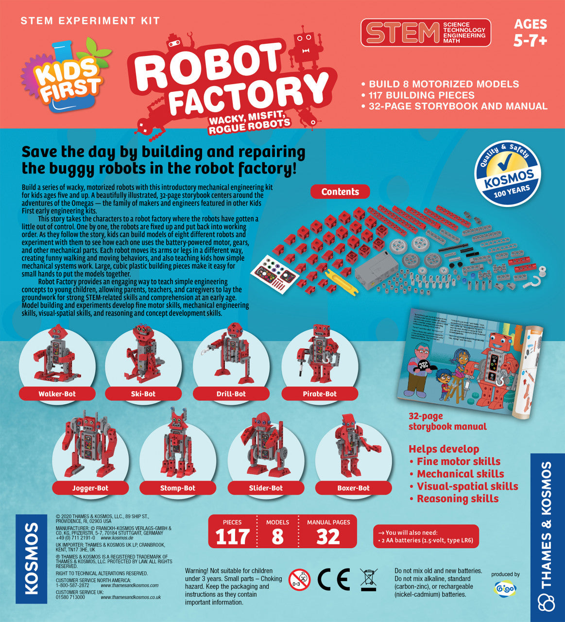 Kit STEM Fabrica de roboti, Thames & Kosmos