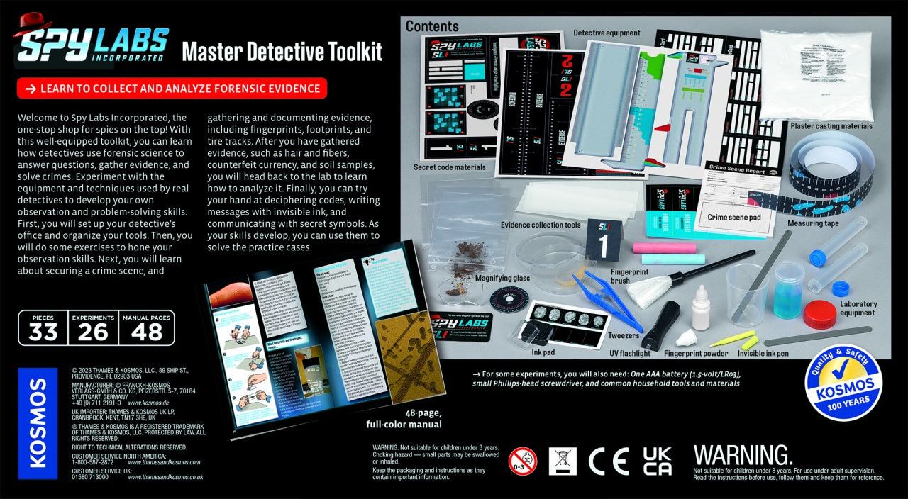 Kit STEM Marea trusa de detectiv, Thames & Kosmos