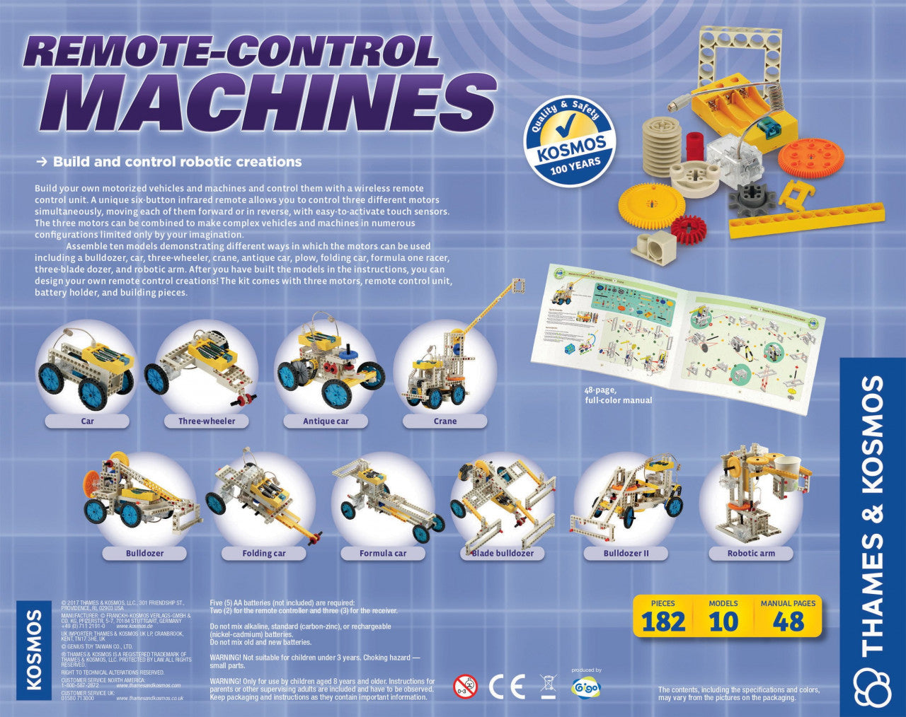 Kit STEM Masini cu telecomanda, Thames & Kosmos