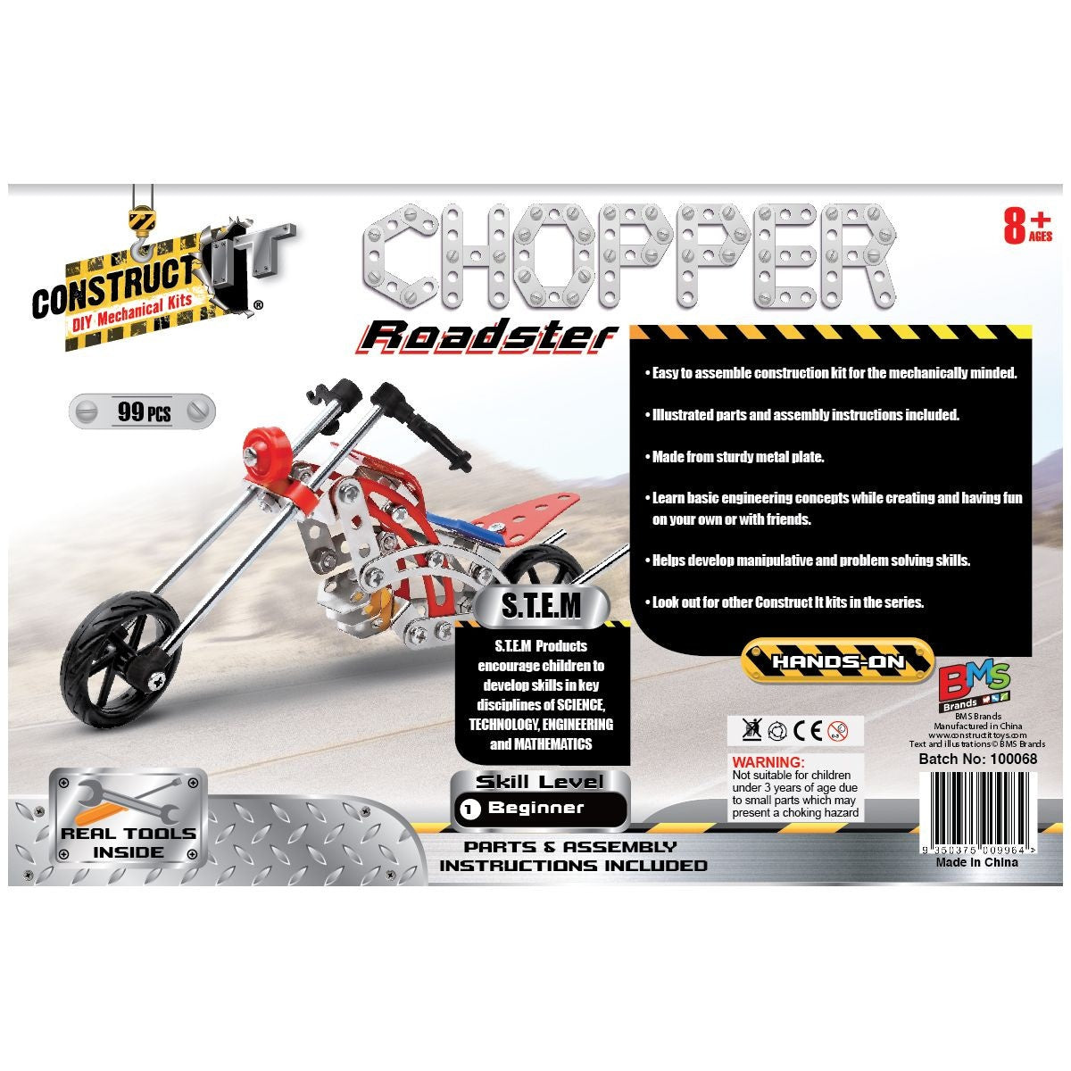 Kit STEM Motocicleta Chopper, nivel incepator
