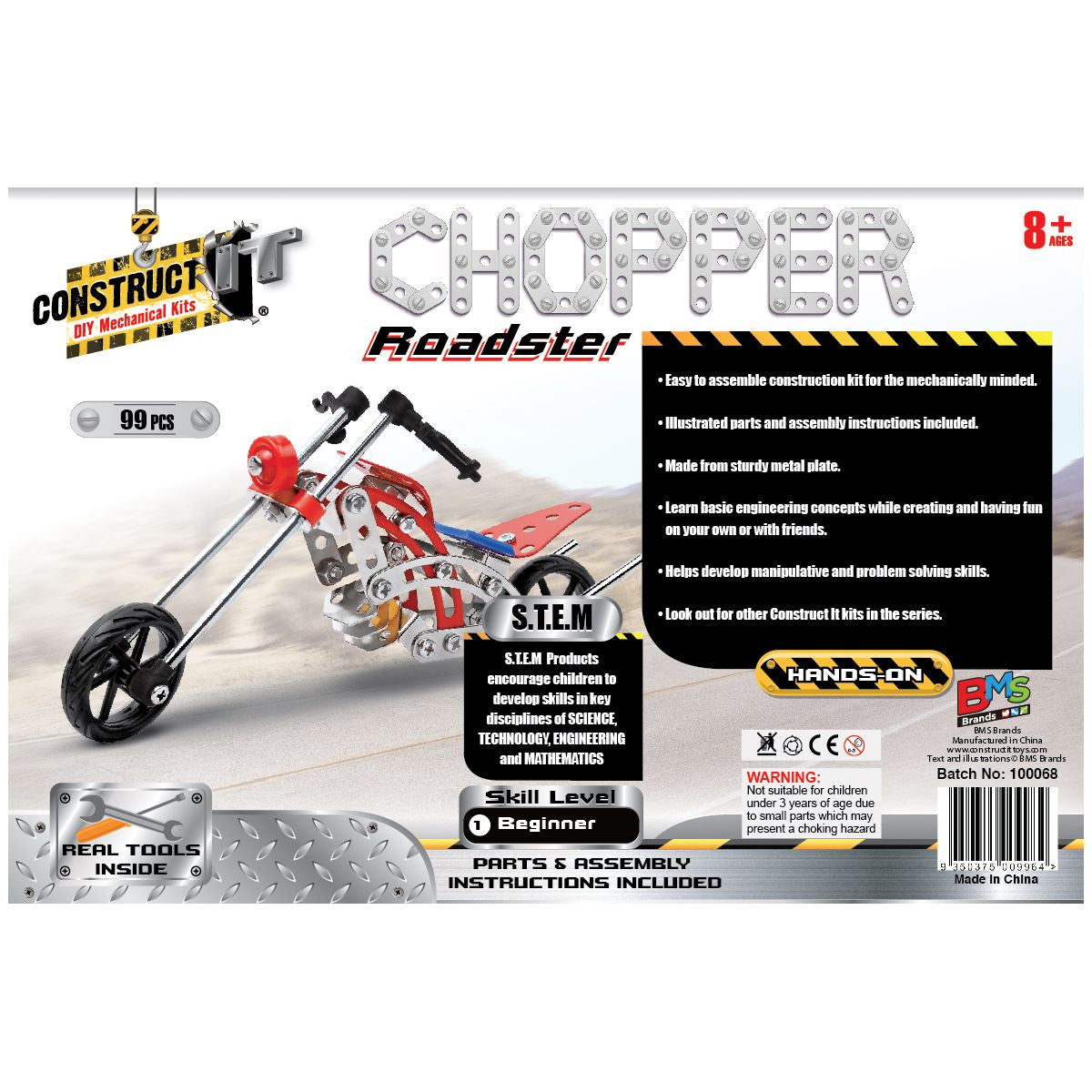Kit STEM Motocicleta Chopper, nivel incepator
