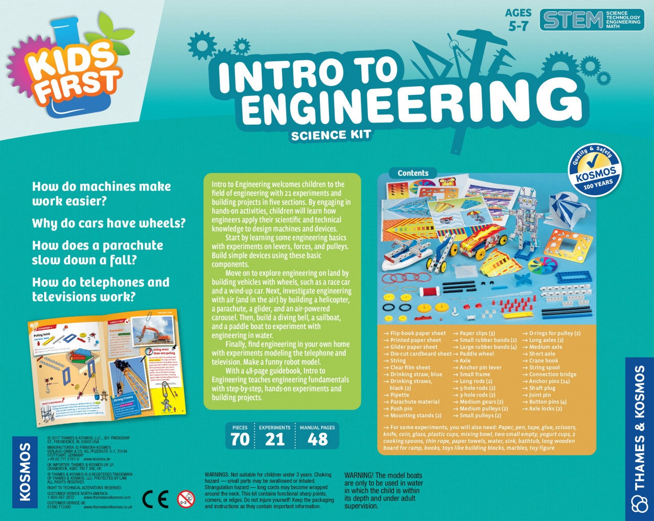Kit STEM Primii pasi in inginerie, Thames & Kosmos