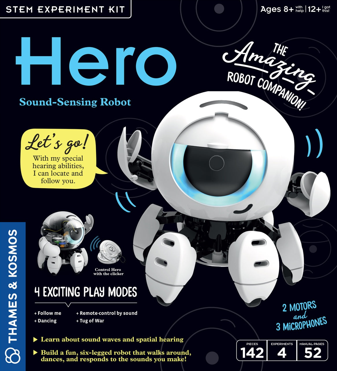 Kit STEM Robot cu detectare sonora, Thames & Kosmos