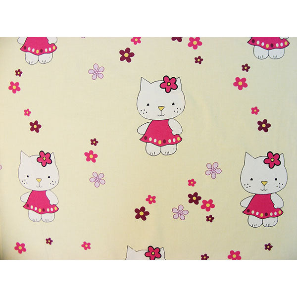 Lenjerie patut Hubners Kitty Floricele 4 piese crem
