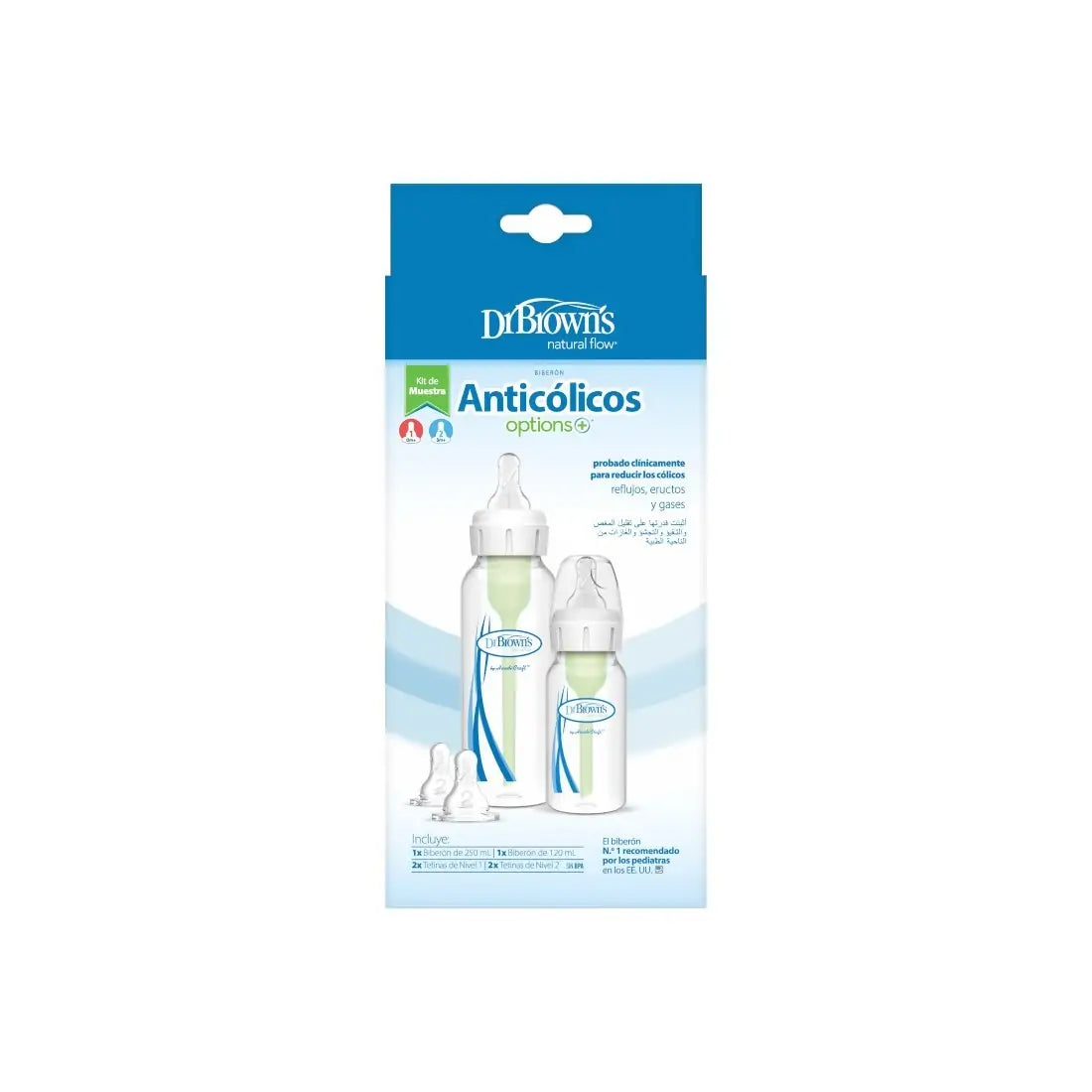 Pachet Biberoane Anti-Colici cu Gat Ingust, PP, MiniStarter ”Options Plus” �