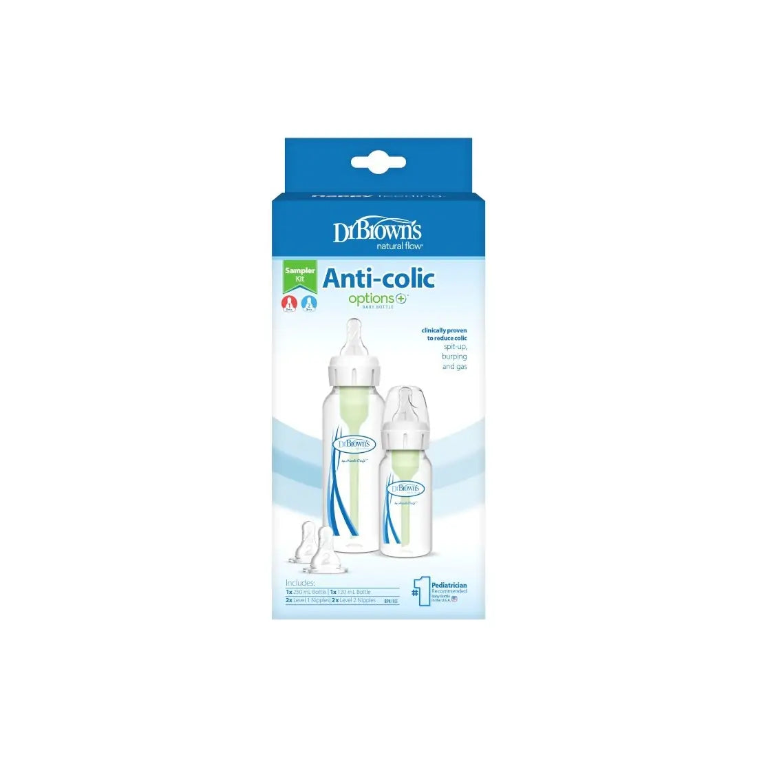 Pachet Biberoane Anti-Colici cu Gat Ingust, PP, MiniStarter ”Options Plus” �
