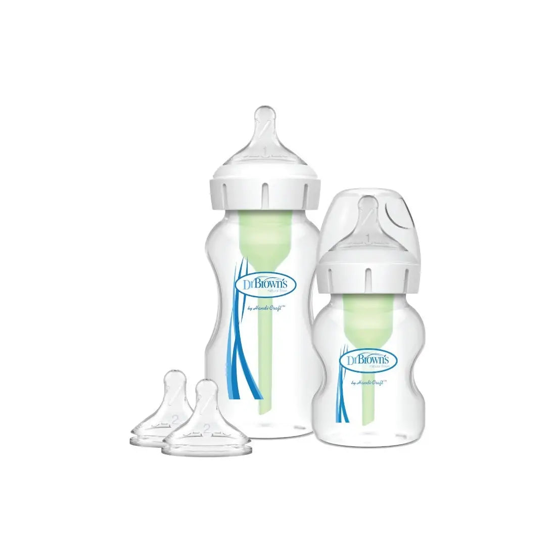 Pachet Biberoane Anti-Colici cu Gat Larg, PP, MiniStarter ”Options Plus” �