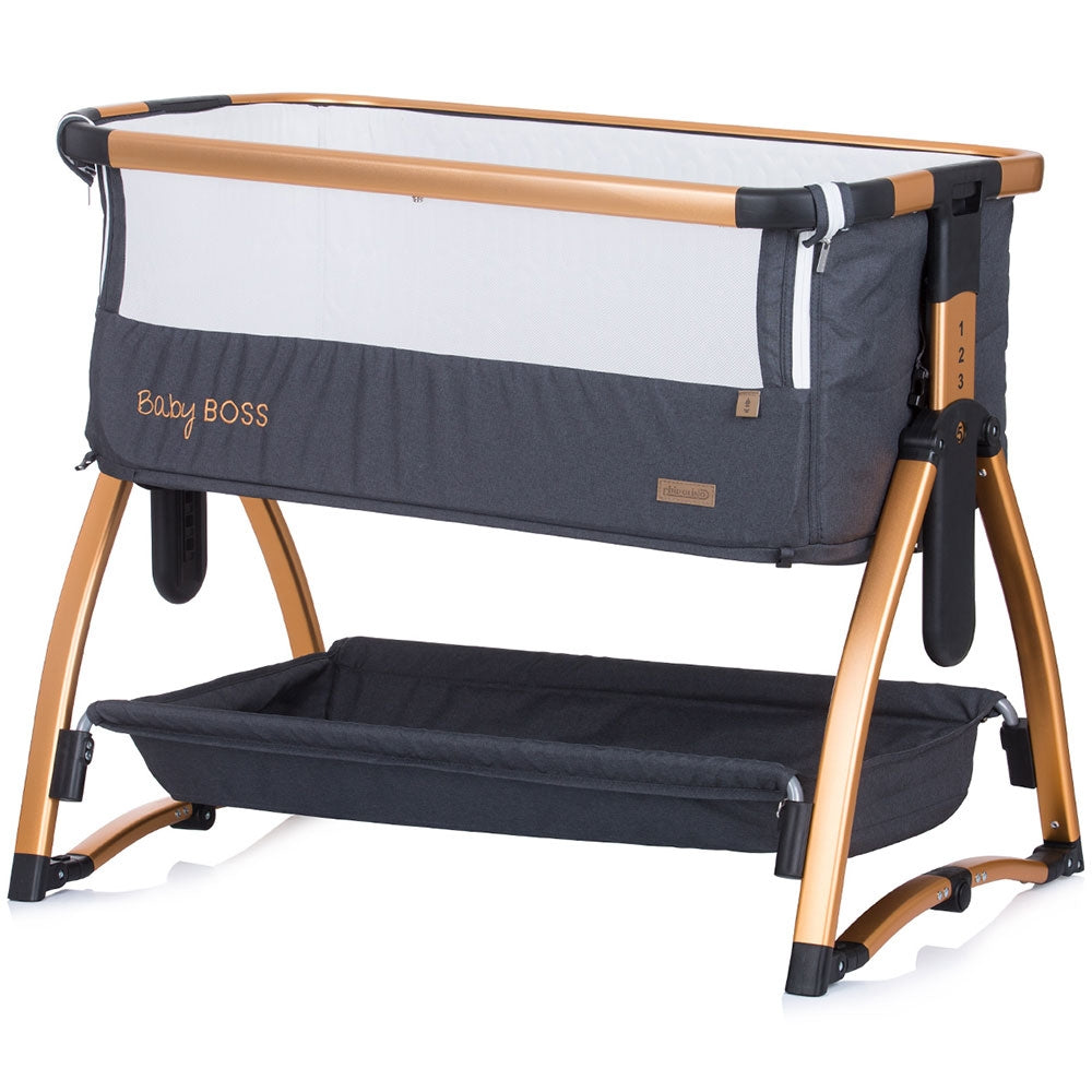 Patut Co-Sleeper Chipolino Baby Boss raven