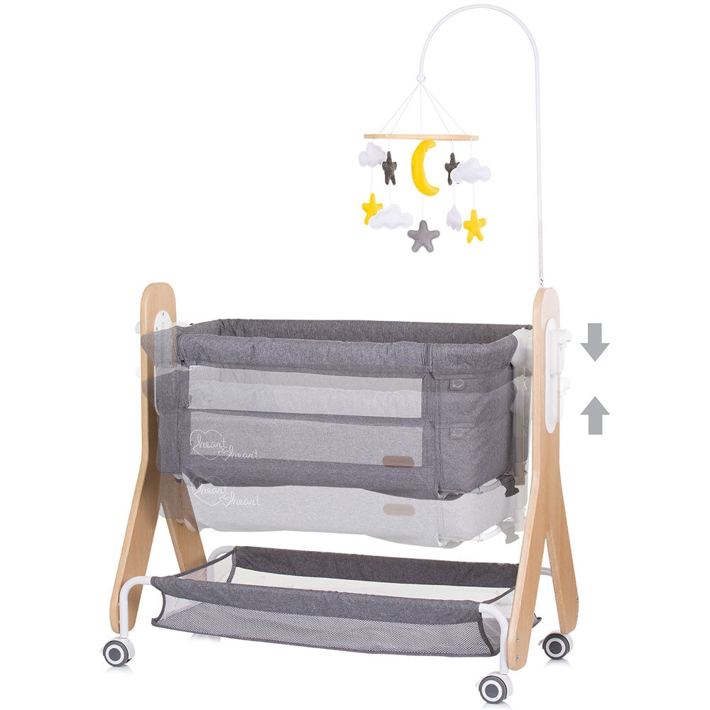 Patut Co-Sleeper Chipolino Heart 2 Heart graphite