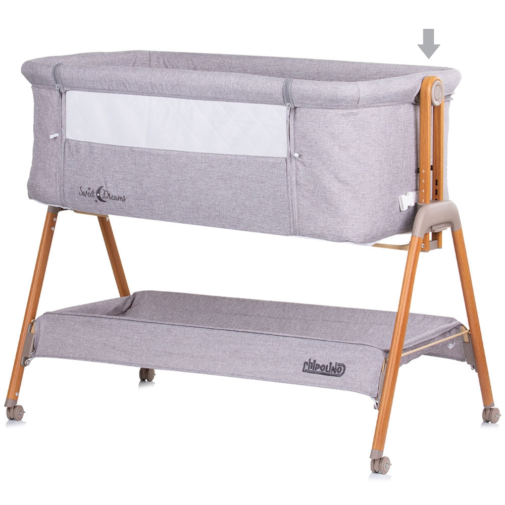 Patut Co-Sleeper Chipolino Sweet Dreams grey wood
