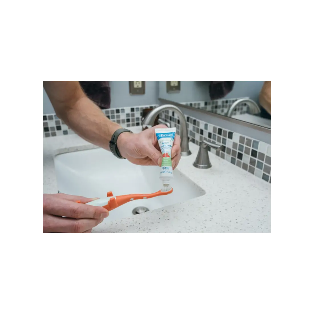 Set periute de dinti pentru copii 1-4 ani, culori asortate (2pack)