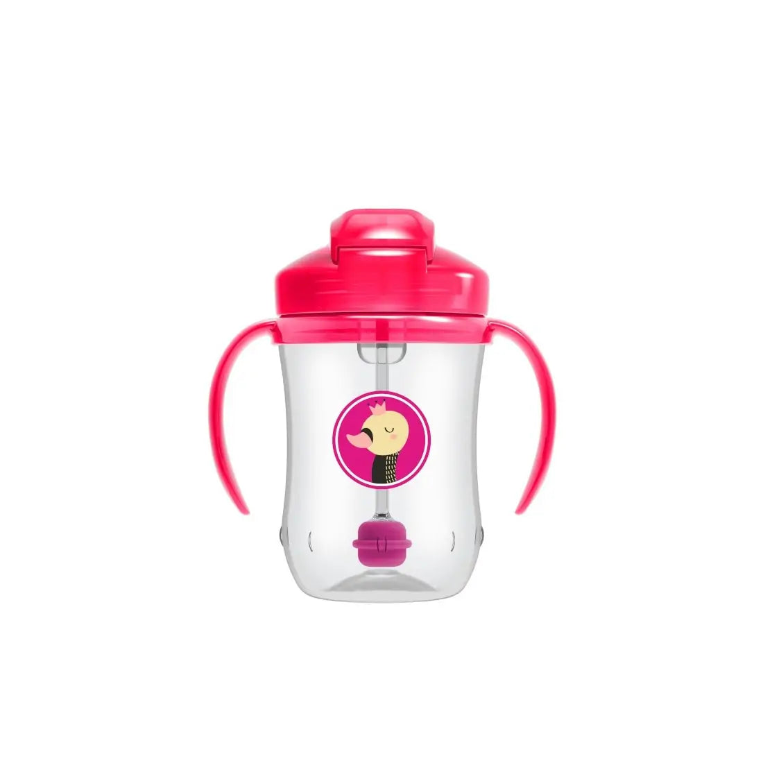 Prima canita cu pai a bebelusului 270 ml. 6 luni+