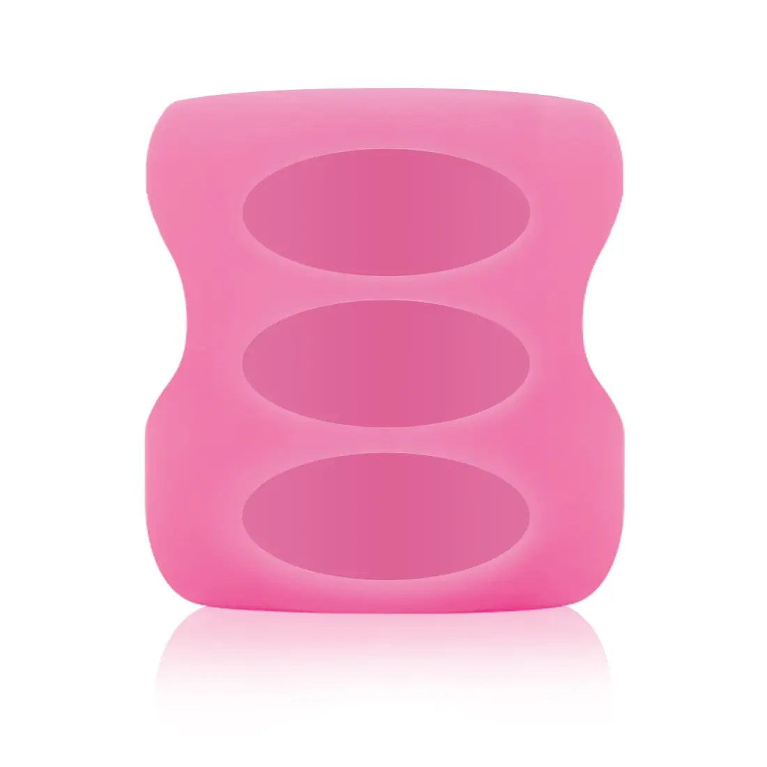 Protectie din silicon pentru biberon din sticla cu Gat Larg 150 ml., Roz