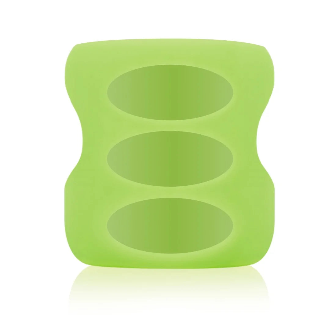 Protectie din silicon pentru biberon din sticla cu Gat Larg 150 ml. Verde