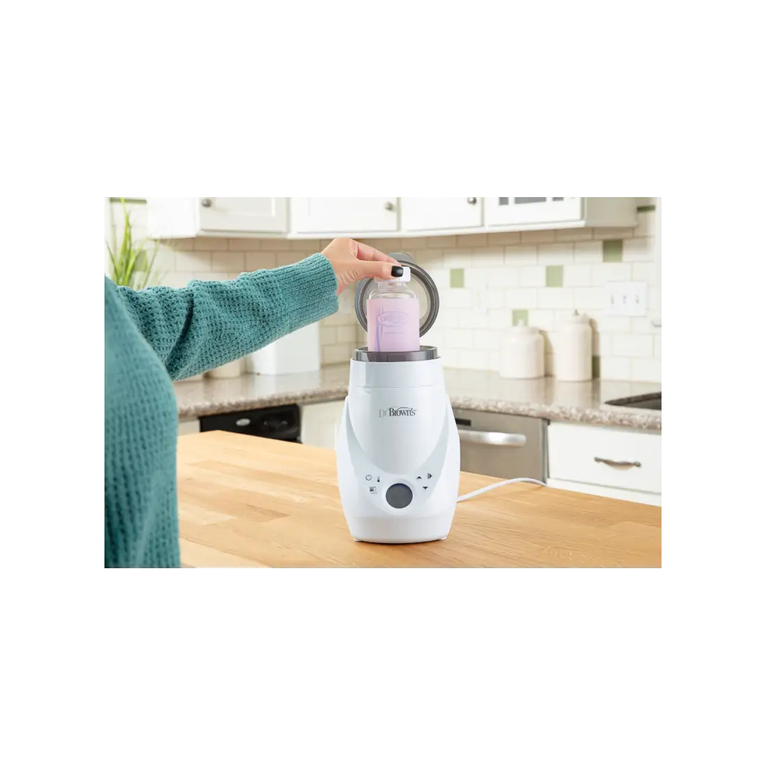 Protectie din silicon pentru biberon Gat Ingust din sticla 250 ml., Roz