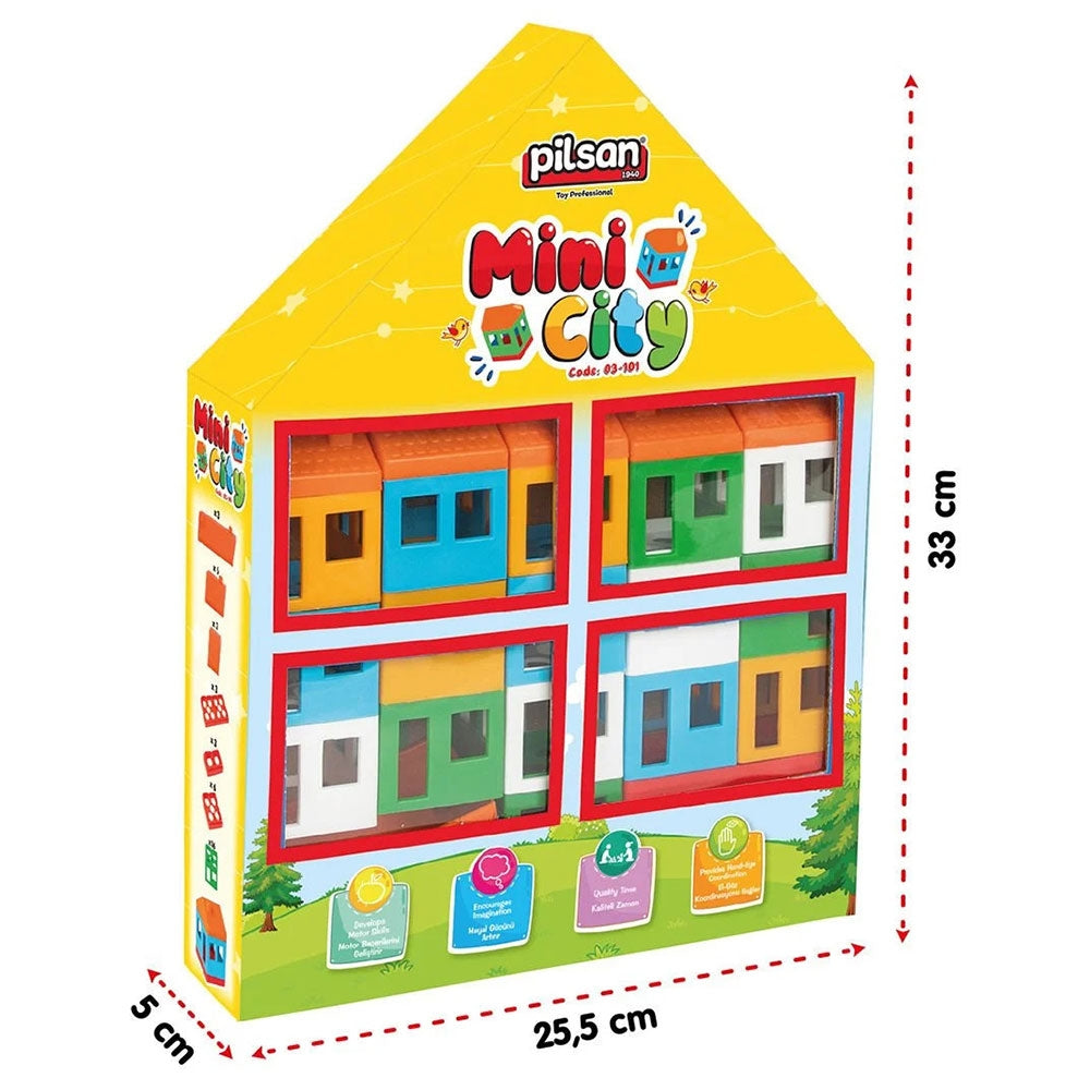 Set constructie Pilsan Mini City 40 piese