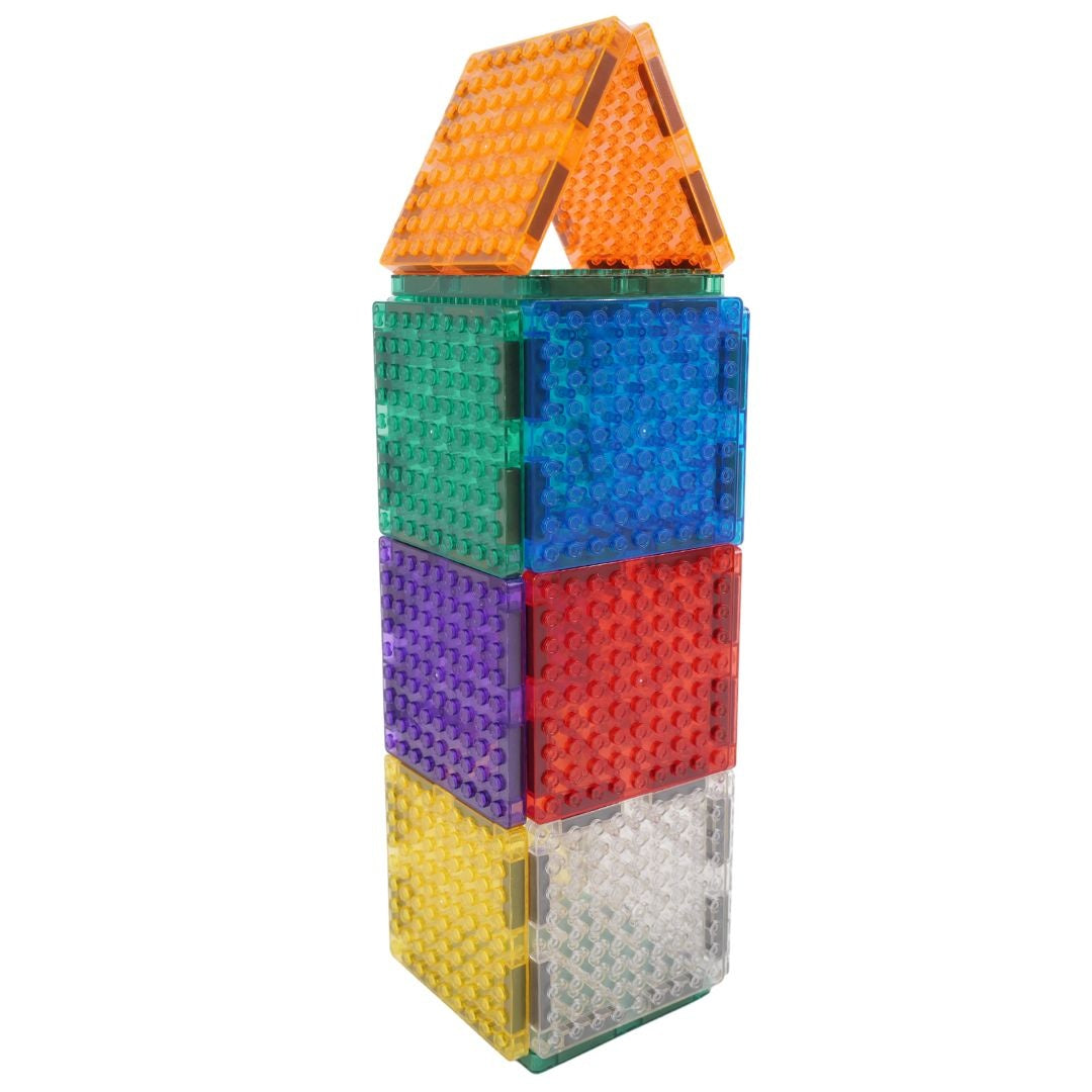 Set magnetic de construit Brick Tiles 16 piese, Cleverclixx