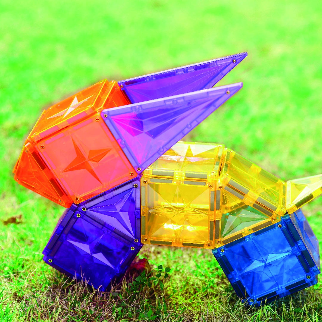 Set magnetic de construit Inventiv 60 piese, Cleverclixx