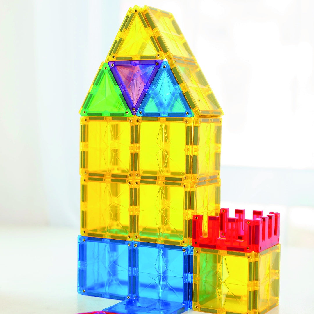 Set magnetic de construit Inventiv 60 piese, Cleverclixx
