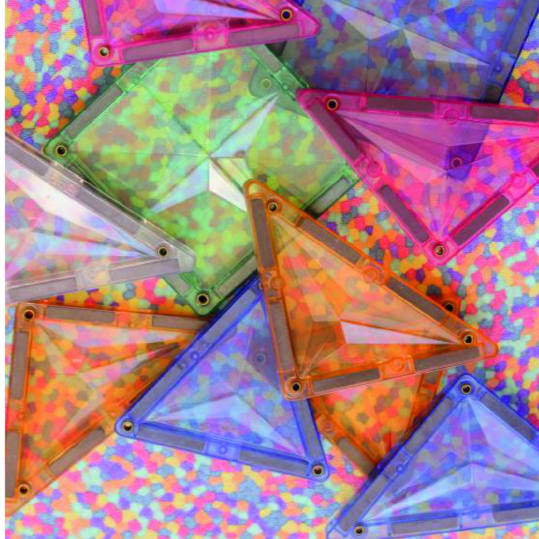 Set magnetic de construit Pastel 36 piese, Cleverclixx
