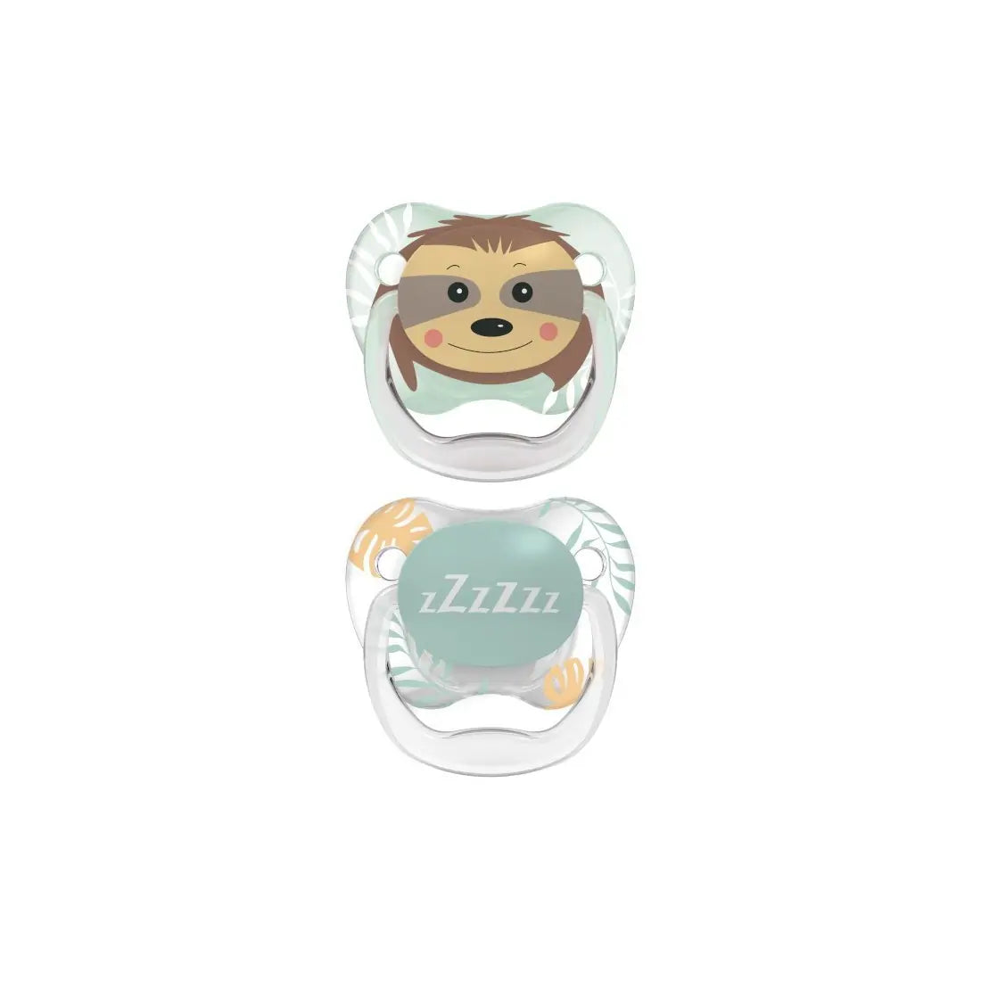 Suzeta PreVent, 6-18 luni, Imprimata "Animal Face", 2 pack, fete