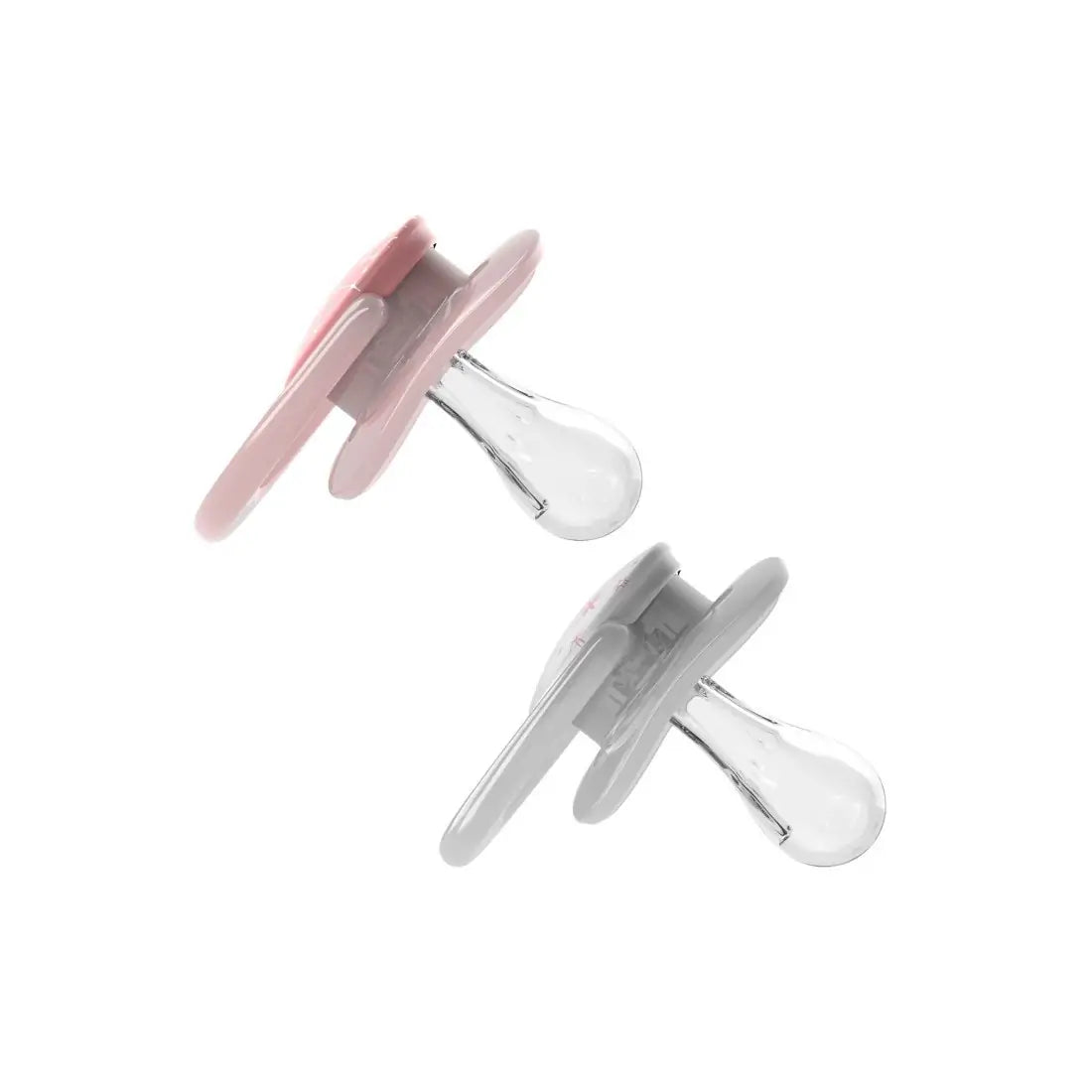 Suzeta silicon "Advantage" cu capac, nivel 1 (0-6 luni), fetite (2 pack)