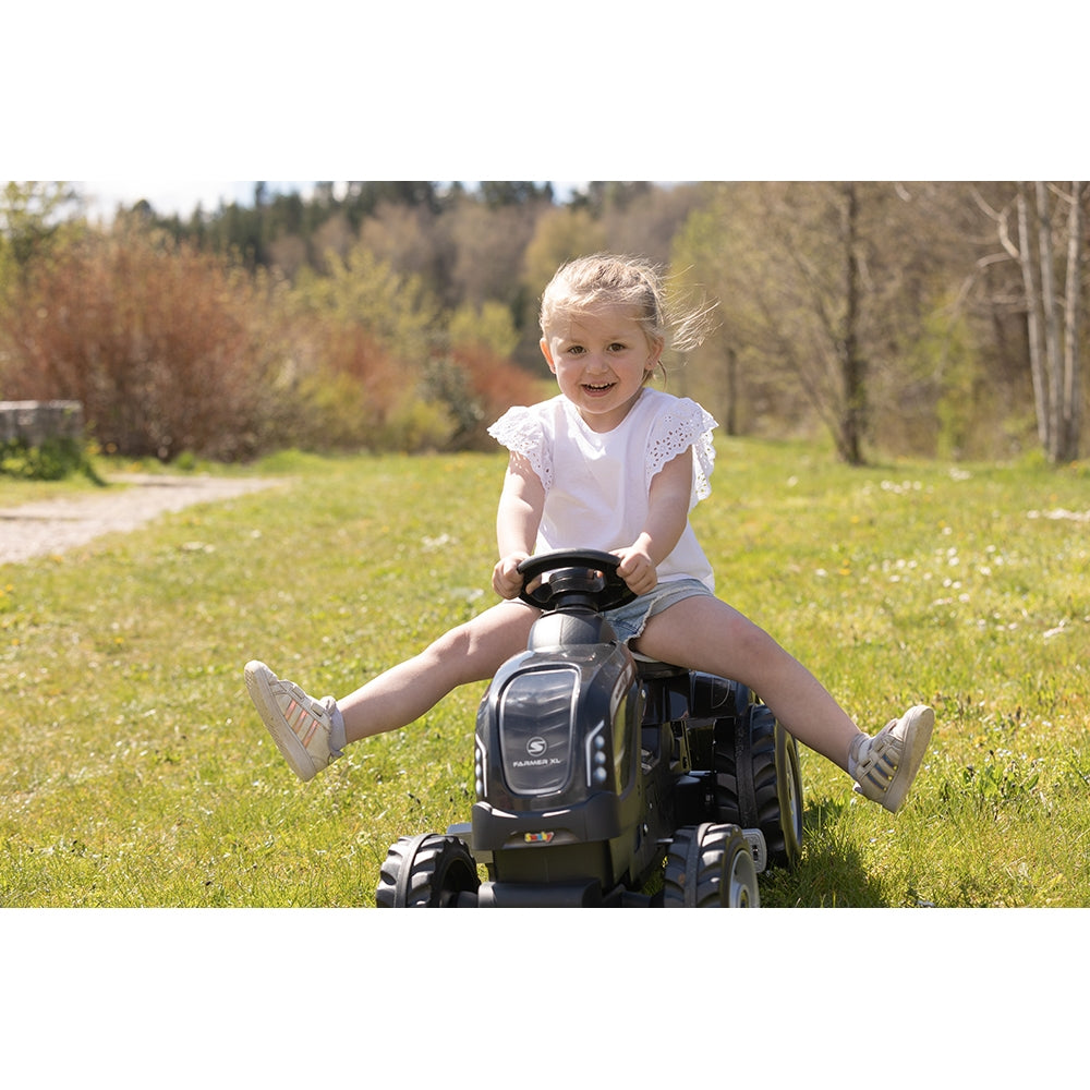 Tractor cu pedale si remorca Smoby Farmer XL negru