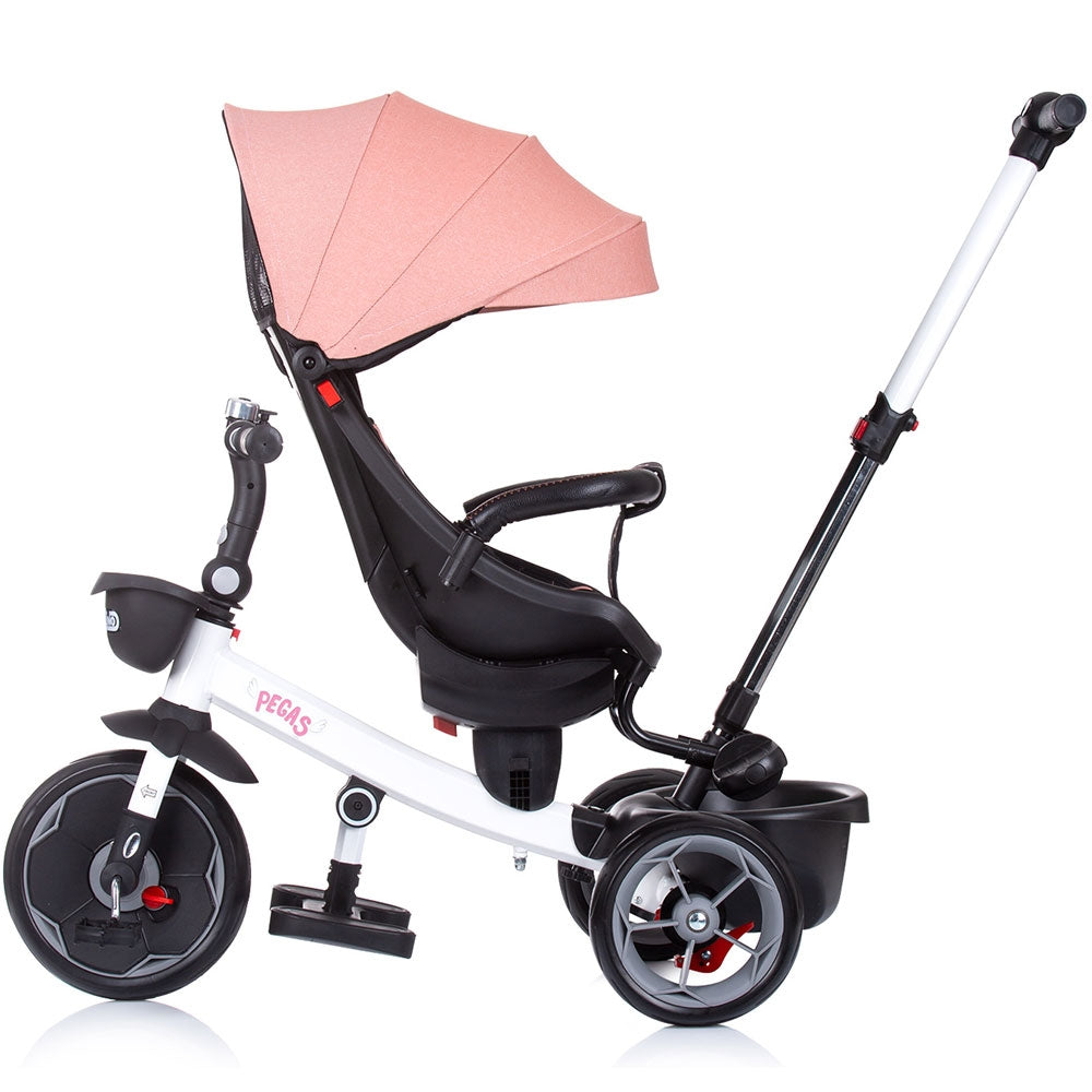 Tricicleta Chipolino Pegas cu sezut reversibil blush