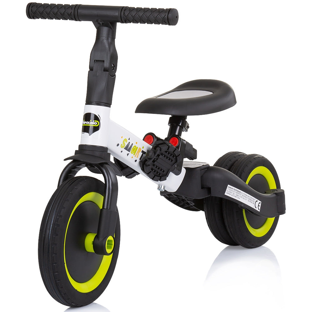 Tricicleta si bicicleta Chipolino Smarty 2 in 1 lime