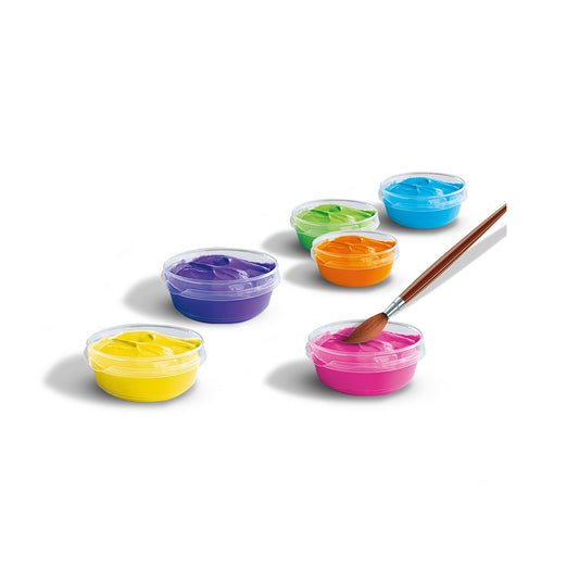 Set de acuarele pasta in culori trendy pentru copii (guase)