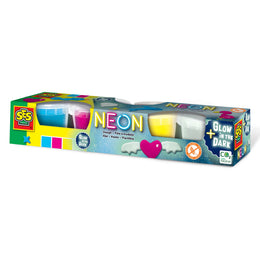 Plastilina culori neon si fluorescenta 4 x 90 gr