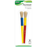 Set 2 pensule, Maxi, varf rotund (2 buc/blister)
