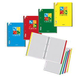 Caiet A4 cu spirala - Four Notes, 70 g/m2, 120 pag. (Matematica)