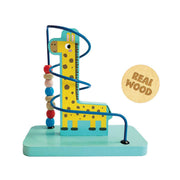 Jucarie din lemn - Centru de activitati, labirint cu girafa