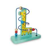 Jucarie din lemn - Centru de activitati, labirint cu girafa