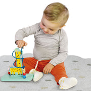 Jucarie din lemn - Centru de activitati, labirint cu girafa