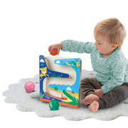 Jucarie din lemn - Traseu cu bile crocodil