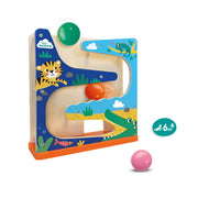 Jucarie din lemn - Traseu cu bile crocodil