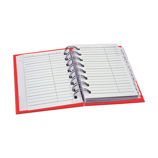 Caiet A7 cu spirala si index - One Color, 170 g/m2, 96 pag., 8x11 cm (Dictando)