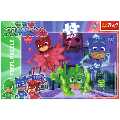 Puzzle Trefl Maxi Eroi in Pijama, Eroi Misteriosi 24 piese