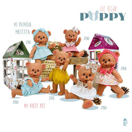 Papusa Nines D'Onil, Colectia Poppy, in casuta, cu miros de vanilie, 27 cm