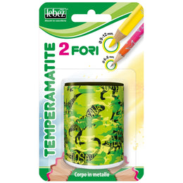 Ascutitoare de creion cu 2 gauri si container Fantasy, 6 modele (blister)