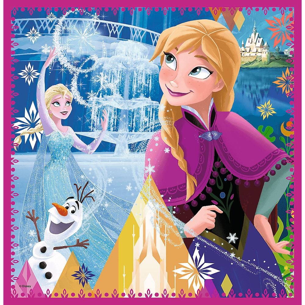 Set puzzle 3 in 1 Trefl Disney Frozen 2, Magia iernii, 1x20 piese, 1x36 piese, 1x50 piese