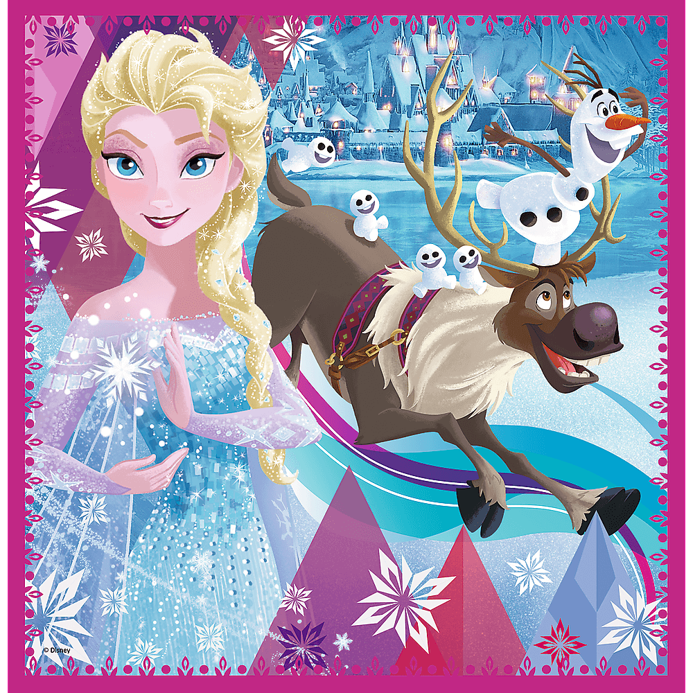 Set puzzle 3 in 1 Trefl Disney Frozen 2, Magia iernii, 1x20 piese, 1x36 piese, 1x50 piese