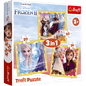 Set puzzle 3 in 1 Trefl Disney Frozen 2, Puternicele Ana si Elsa, 1x20 piese, 1x36 piese, 1x50 piese
