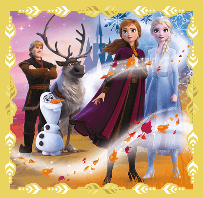 Set puzzle 3 in 1 Trefl Disney Frozen 2, Puternicele Ana si Elsa, 1x20 piese, 1x36 piese, 1x50 piese