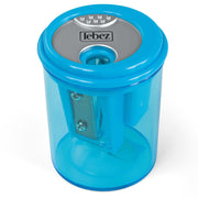 Ascutitoare de creion cu 3 gauri si container transparent, 4 culori (blister)